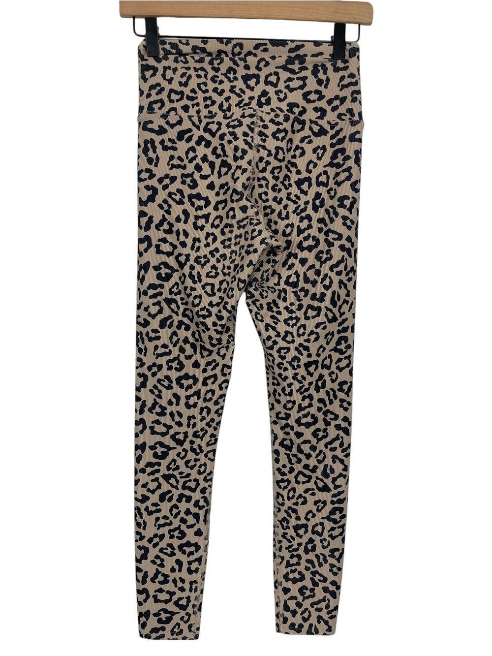Beach Riot Leopard Print 7/8 Leggings High Rise Tan Black Size Small - Picture 6 of 10